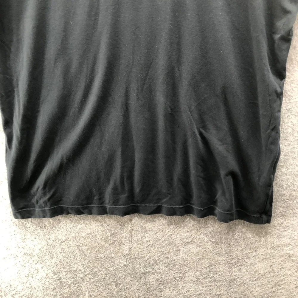Banana Republic Dress Vee T Shirt‎ Mens XL Black Short Sleeve V-Neck Luxe